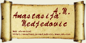 Anastasija Međedović vizit kartica